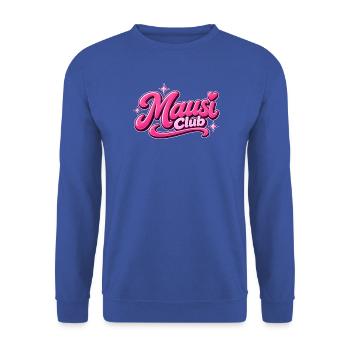 Mausi Club Y2K - Unisex Pullover - Royalblau - Vorne - Alina (178cm) & Michal (187cm)