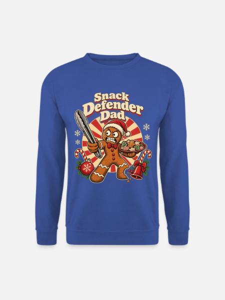 Christmas Lebkuchen Snack Defender Dad - Unisex Pullover - Royalblau