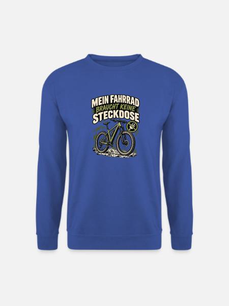 Fahrrad Freiheit: Keine Steckdose nötig - Unisex Pullover - Royalblau