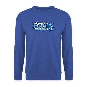Kampf Parkinson Graffiti - Unisex Pullover - Royalblau - Vorne - Alina (178cm) & Michal (187cm)