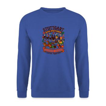 Stuttgart Dachshund Walkers Baden Wurttemberg - Unisex Pullover - Royalblau - Vorne - Alina (178cm) & Michal (187cm)