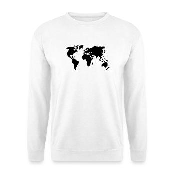 Welt - Unisex Pullover - Weiß - Vorne