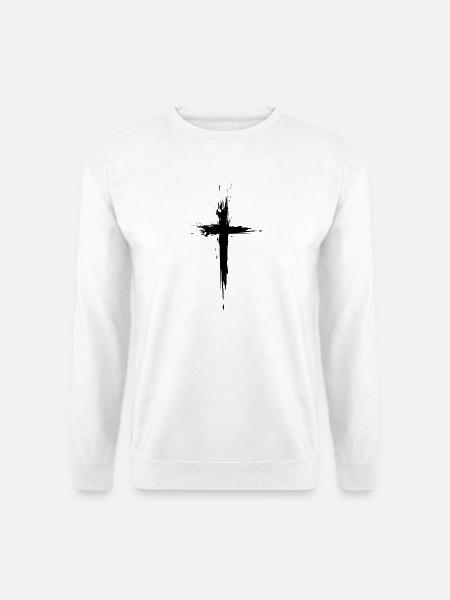 Kreuz Christentum Jesus Kirche Religion Bibel Neu - Unisex Pullover - Weiß
