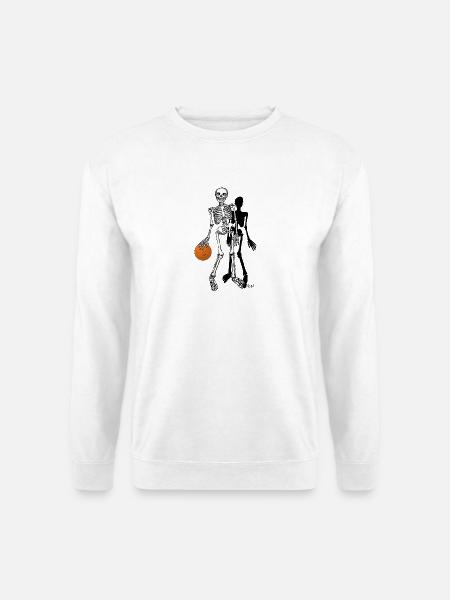 skelett basketball - Unisex Pullover - Weiß