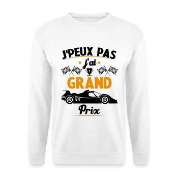 Je peux pas j'ai Grand Prix - Sweat-shirt Unisexe - blanc - Devant