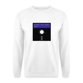floppy disk - Unisex Sweatshirt - white - Front