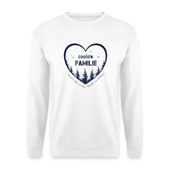 coolste Familie - Unisex Pullover - Weiß - Vorne - Alina (178cm) & Michal (187cm)