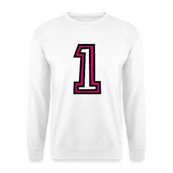 1. 1 JAHR. 1. JAHRESTAG. 1 JAHR GEBURTSTAG - Unisex Pullover - Weiß - Vorne