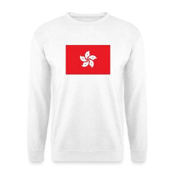 Hongkong - Unisex Pullover - Weiß - Vorne - Alina (178cm) & Michal (187cm)