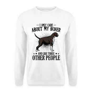 boxeur - Sweat-shirt Unisexe - blanc - Devant