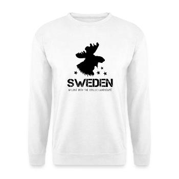 Schweden - Unisex Pullover - Weiß - Vorne - Alina (178cm) & Michal (187cm)