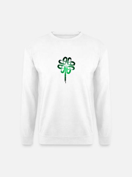 Kleeblatt Symbol Keltische Symbole - Unisex Pullover - Weiß