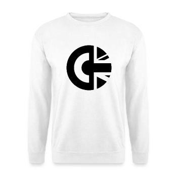 Zweifarbiges Großbritannien - Unisex Pullover - Weiß - Vorne - Alina (178cm) & Michal (187cm)