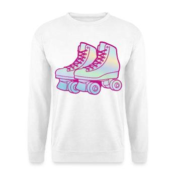 Rollschuhe Roller Skates Kinder Rollschuh Mädchen - Unisex Pullover - Weiß - Vorne - Alina (178cm) & Michal (187cm)