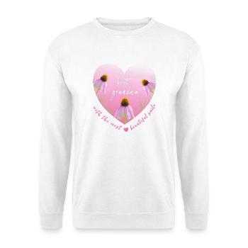 best grandma granny - Unisex Pullover - Weiß - Vorne - Alina (178cm) & Michal (187cm)