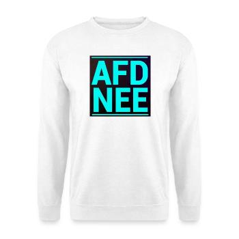 AFD NEE! - Unisex Pullover - Weiß - Vorne - Alina (178cm) & Michal (187cm)