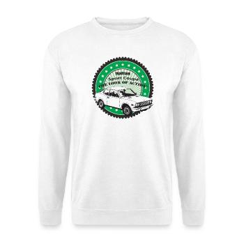 Italienische Sport Coupè - Unisex Pullover - Weiß - Vorne - Alina (178cm) & Michal (187cm)