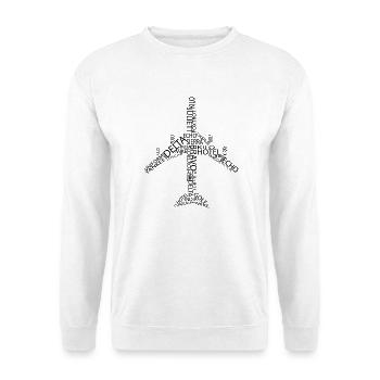 Aircraft B747 - Unisex Sweatshirt - white - Front