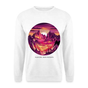 New Day, New Heights - Unisex Sweatshirt - white - Front