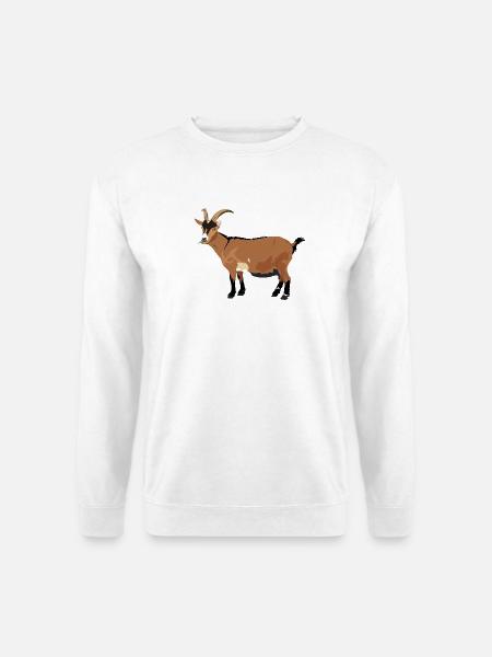 Ziege - Unisex Pullover - Weiß