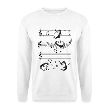 manchot - Sweat-shirt Unisexe - blanc - Devant