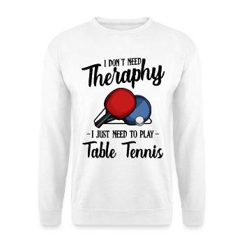 Tischtennis - Unisex Pullover - Weiß - Vorne - Alina (178cm) & Michal (187cm)