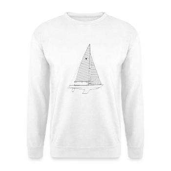 Yingling Riss - Unisex Pullover - Weiß - Vorne - Alina (178cm) & Michal (187cm)