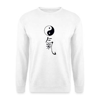 tao qi - Unisex Pullover - Weiß - Vorne - Alina (178cm) & Michal (187cm)