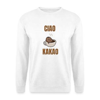 cacao ciao - Sweat-shirt Unisexe - blanc - Devant