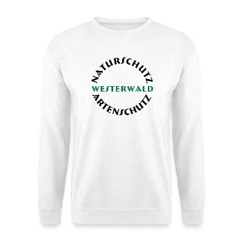 naturschutz westerwald - Unisex Pullover - Weiß - Vorne - Alina (178cm) & Michal (187cm)