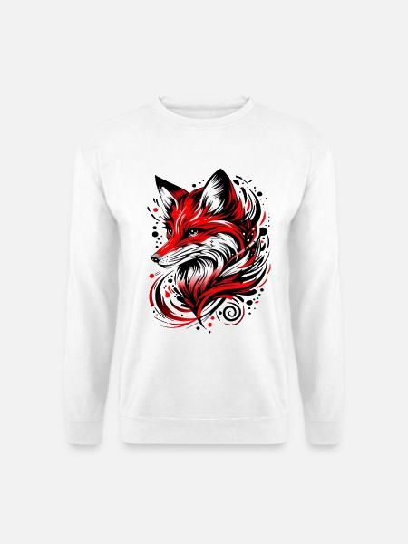 Fuchs - Unisex Pullover - Weiß