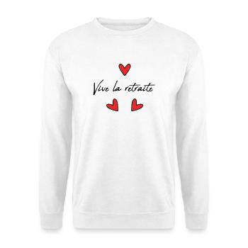 RETIREMENT. RETIREMENT. RETIRED. RETIREMENT - Unisex Sweatshirt - white - Front