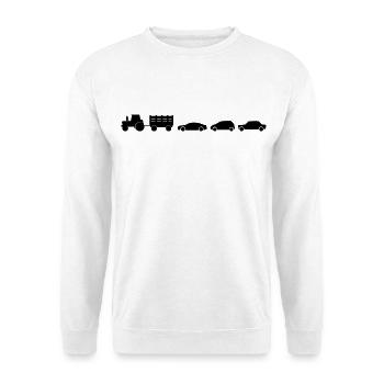 Semi-remorques Fermier Fermier - Sweat-shirt Unisexe - blanc - Devant