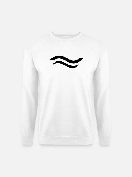 Finn Dinghy Klassenzeichen - Unisex Pullover - Weiß