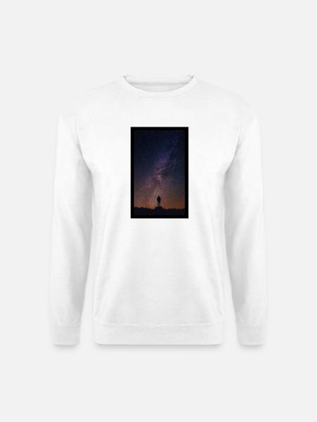 Black Sky Photo Science Fiction - Unisex Pullover - Weiß