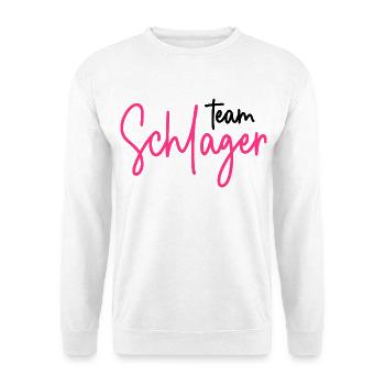 Team Schlager - Schlagerparty - Schlagermusik - Unisex Pullover - Weiß - Vorne