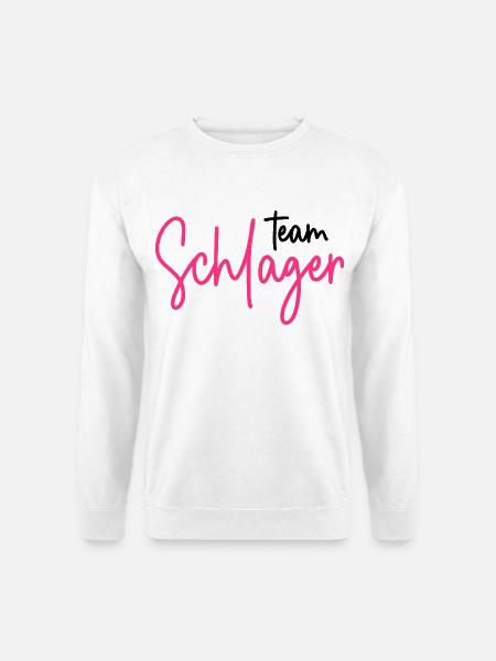 Team Schlager - Schlagerparty - Schlagermusik - Unisex Pullover - Weiß