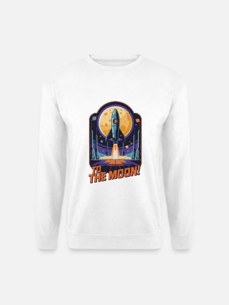 Zum Mond - Unisex Pullover - Weiß