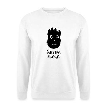 Never Alone - Never Alone - Wilson allein auf der Welt - Unisex Pullover - Weiß - Vorne - Alina (178cm) & Michal (187cm)