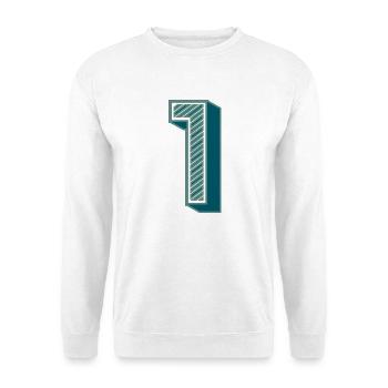 1. 1 JAHR. 1. JAHRESTAG - Unisex Pullover - Weiß - Vorne