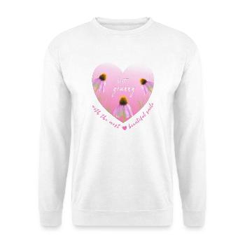 best granny - Unisex Pullover - Weiß - Vorne - Alina (178cm) & Michal (187cm)
