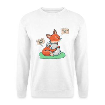 Où le renard et le lièvre disent « bonne nuit » - Sweat-shirt Unisexe - blanc - Devant