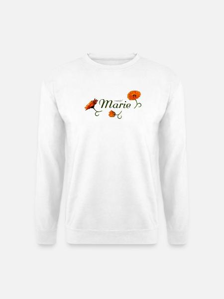 Marie Geburtstag Marie Namenstag Marie - Unisex Pullover - Weiß