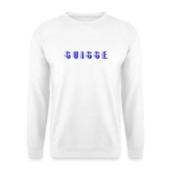 SCHWEIZ. LAND. GENF. SCHWEIZ. HUMOR. LAND - Unisex Pullover - Weiß - Vorne