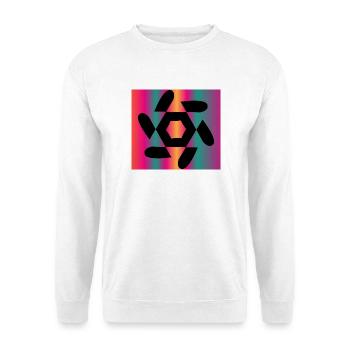 KUNST. GEEK. WEINLESE. GRAFIK. MANGA. ASIEN - Unisex Pullover - Weiß - Vorne - Alina (178cm) & Michal (187cm)