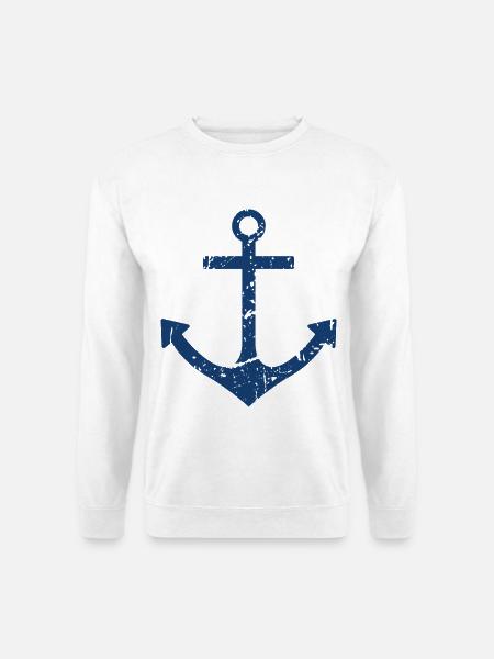 Ancre - Sweat-shirt Unisexe - blanc