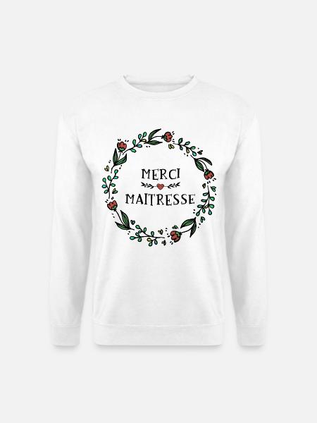 Danke Herrin - Ende des Jahres Geschenk - Unisex Pullover - Weiß