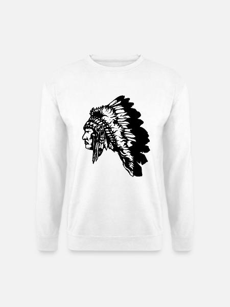 Indianer - Unisex Pullover - Weiß