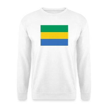 Gabun - Unisex Pullover - Weiß - Vorne - Alina (178cm) & Michal (187cm)