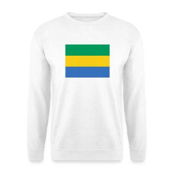 Gabun - Unisex Pullover - Weiß - Vorne - Alina (178cm) & Michal (187cm)